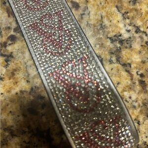 Victoria's Secret Silver and Pink Rhinestone Keychain (LIMITED EDITION)